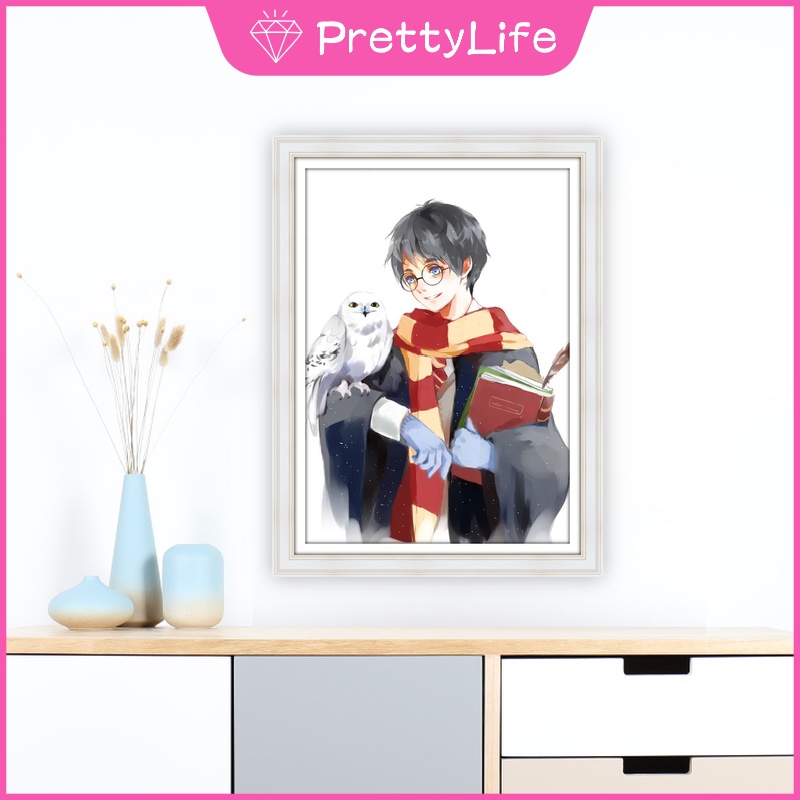 Tranh đính đá 5D tự làm hình Harry Potter 30x40cm/40x50cm trang trí nhà cửa
