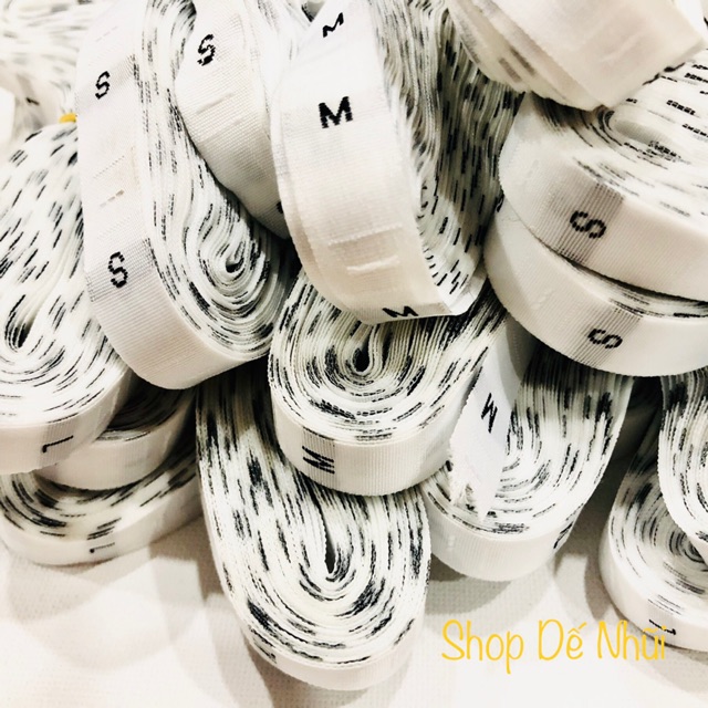 50 Tem Vải Dệt Size Quần Áo XS; M; L; XL; XXL; 3XL; 4XL; 5XL