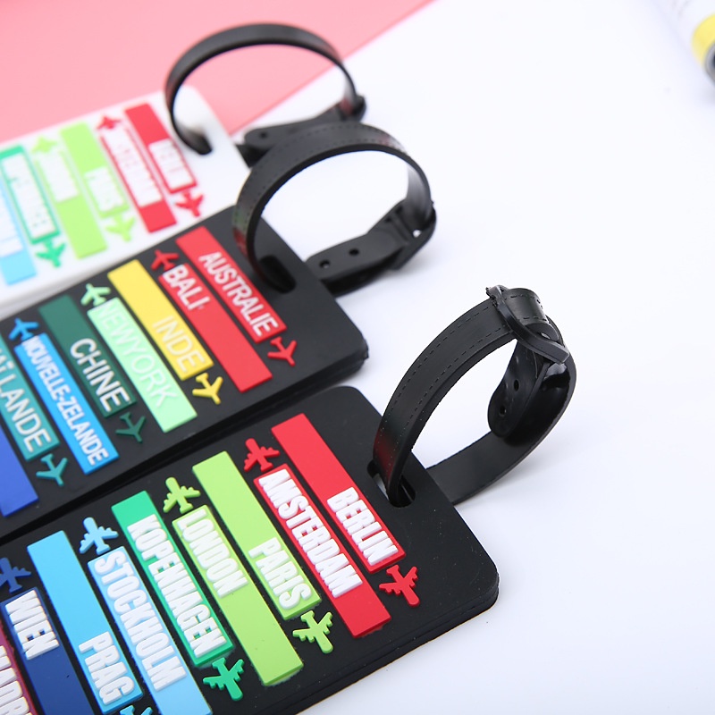 [Loại Dày Đẹp] Thẻ Hành Lý Bảng Tên Nametag Địa Điểm Du Lịch Dành Cho Vali/ Balo Chống Thất Lạc - Shine House