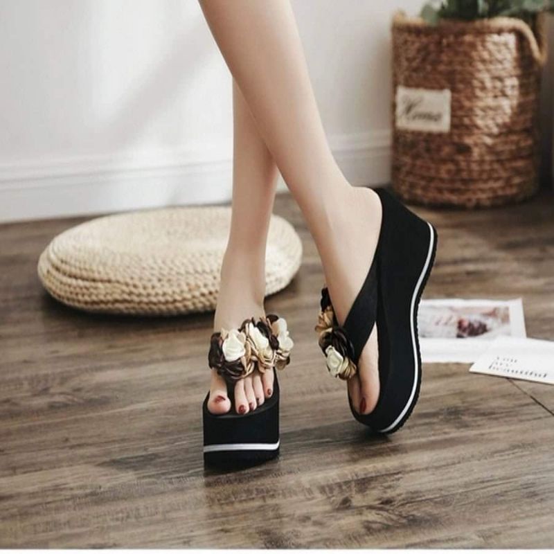 Dép kẹp lượn sóng quai bông 10f