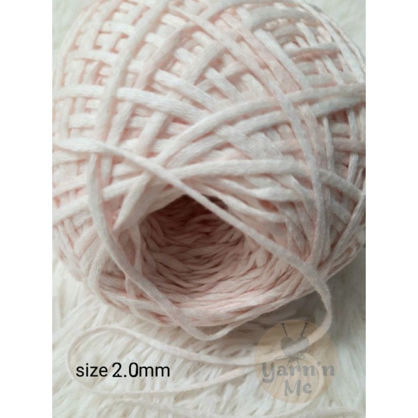 100gr Sợi dệt cotton dẹp, sợi ribbon, thêu móc túi ví, mũ nón