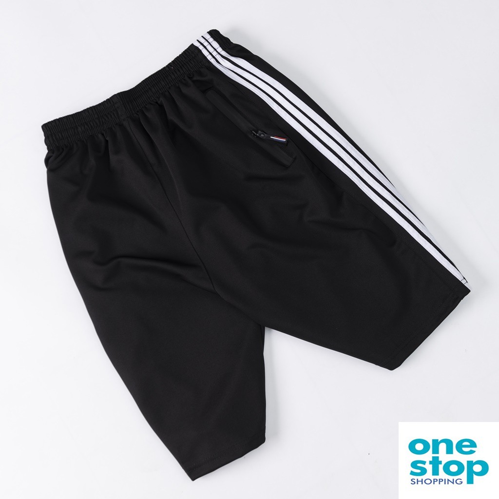 Quần short nam 03 viền thể thao nam, chất vải thun poly cao cấp, phom 40-80kg | BigBuy360 - bigbuy360.vn