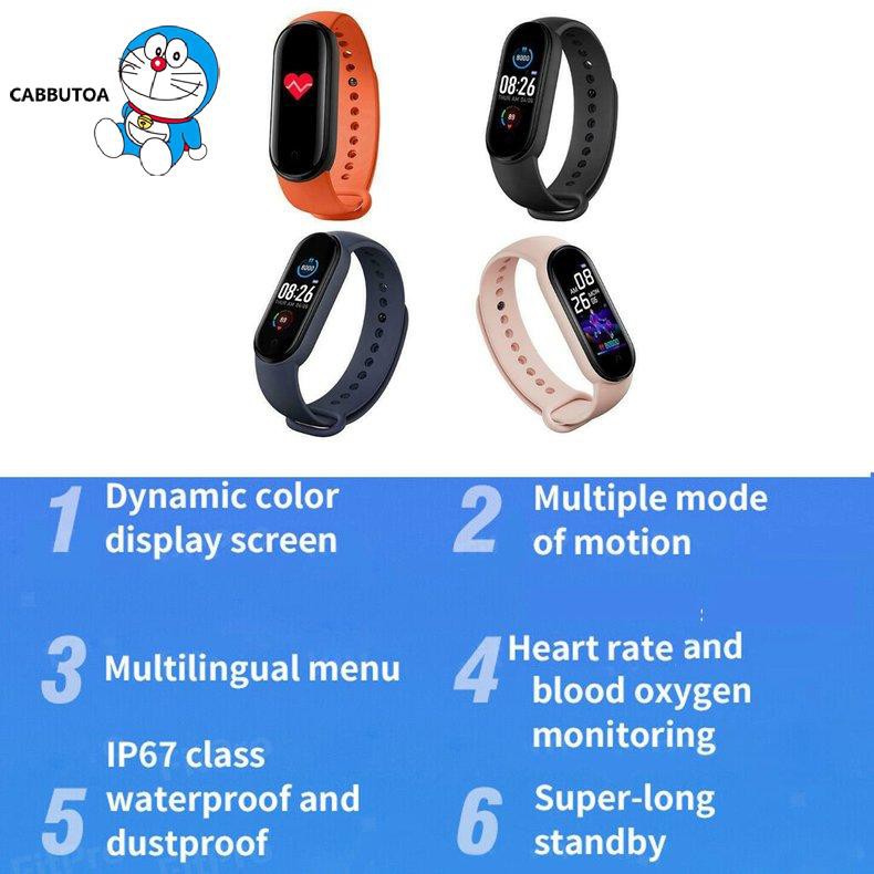 Đồng Hồ Thông Minh Đa Năng Theo Dõi Tình Trạng Sức Khỏe M5