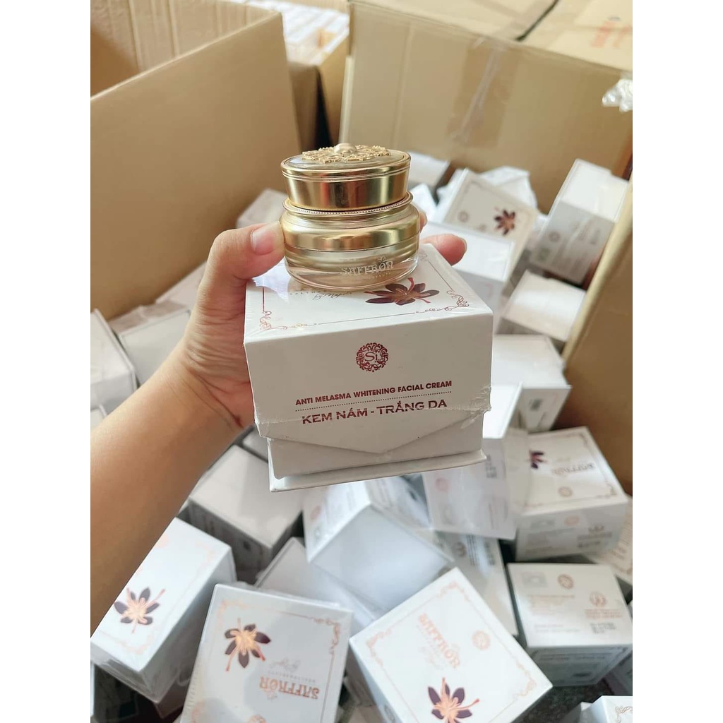 Kem Ngừa Nám Tàn Nhang Saffron Hải Âu Việt Dưỡng Trắng Da - Giúp Da Sáng Mịn Đều Màu