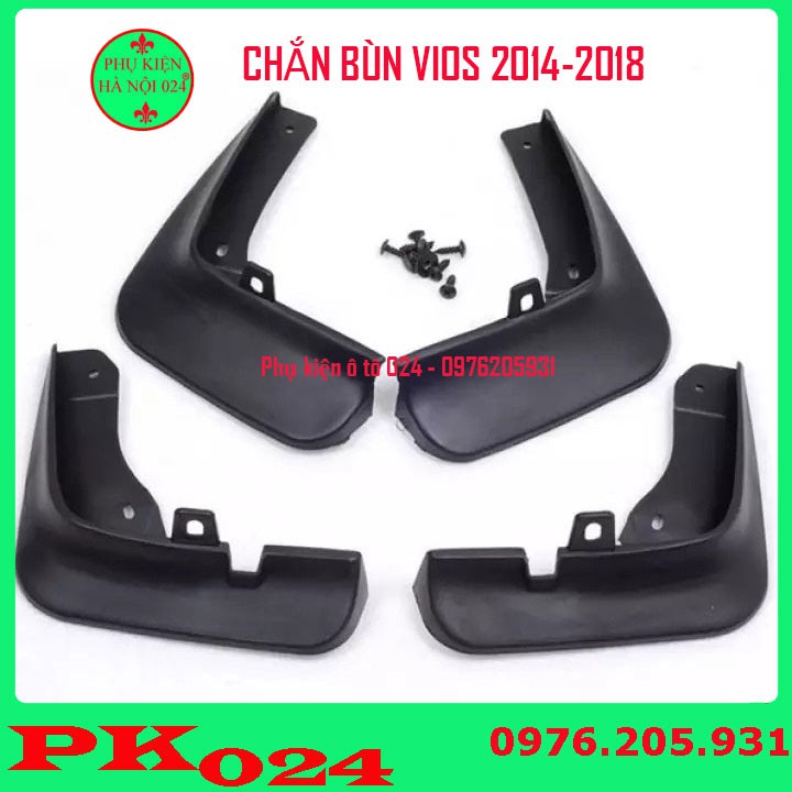 [Vios 2014-2018] Bộ Chắn Bùn Theo Xe Ô Tô Vios 2014 2015 2016 2017 2018