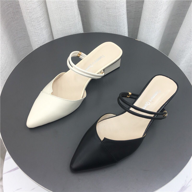 FREE SHIP Sandal nữ 2 quai đi 2 kiểu da mềm êm chân hottrend 2022