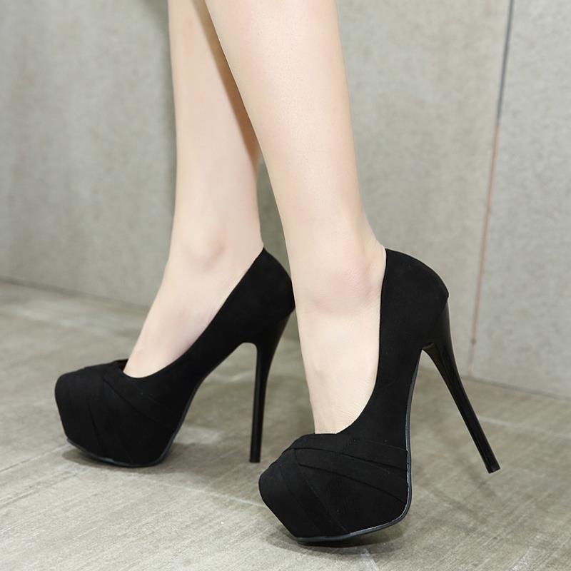 Giày Cao Gót 14CM 12Cm Hở Mũi Thiết Kế Quyến Rũ Thời Trang 2019