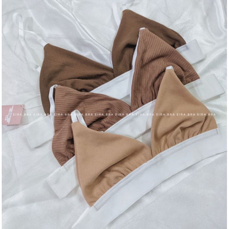 [BRA009] Áo bralette cotton tone màu chocolate xinh xắn [ TẶNG KÈM MÚT]- EIRA.BRA