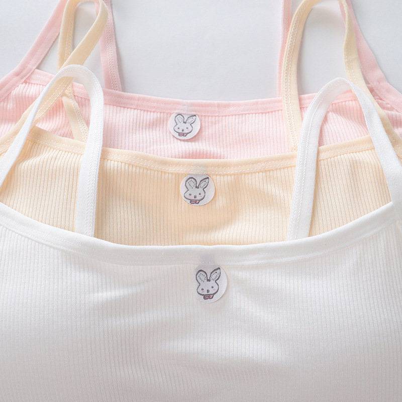 Áo Bra Nữ Thỏ Cotton Học Sinh Có Miếng Đệm