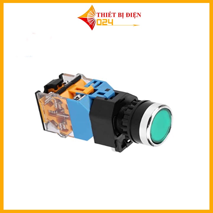 Nút Nhấn Đề Nhả Có Đèn LA38 380V-10A 2 Thường Đóng