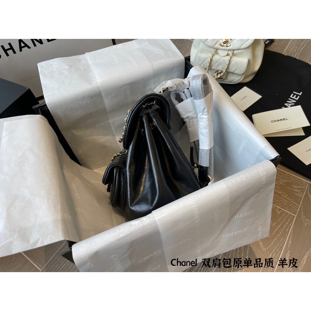 Balo nữ da thật Channel cao cấp,kiểu dáng trẻ trung, hiện đại