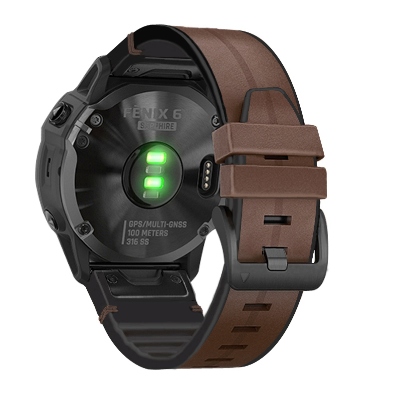 Dây đeo da 22mm cho đồng hồ thông minh Garmin Fenix 6/6 Pro/Fenix 5/5 Plus/Frontier/Approach S62/S60/Forerunner 945/935