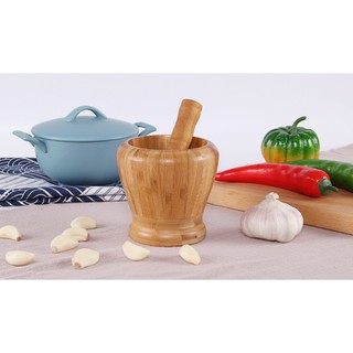 Set chày cối gỗ cao cấp