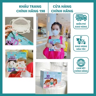 Combo 12 gói khẩu trang uni gấu cho bé từ 1 - 6 tuổi