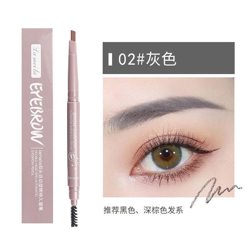 [Hàng mới về] Bút chì kẻ lông mày hai đầu xoay tự động chống nước và mồ hôi cho người mới bắt đầu | BigBuy360 - bigbuy360.vn