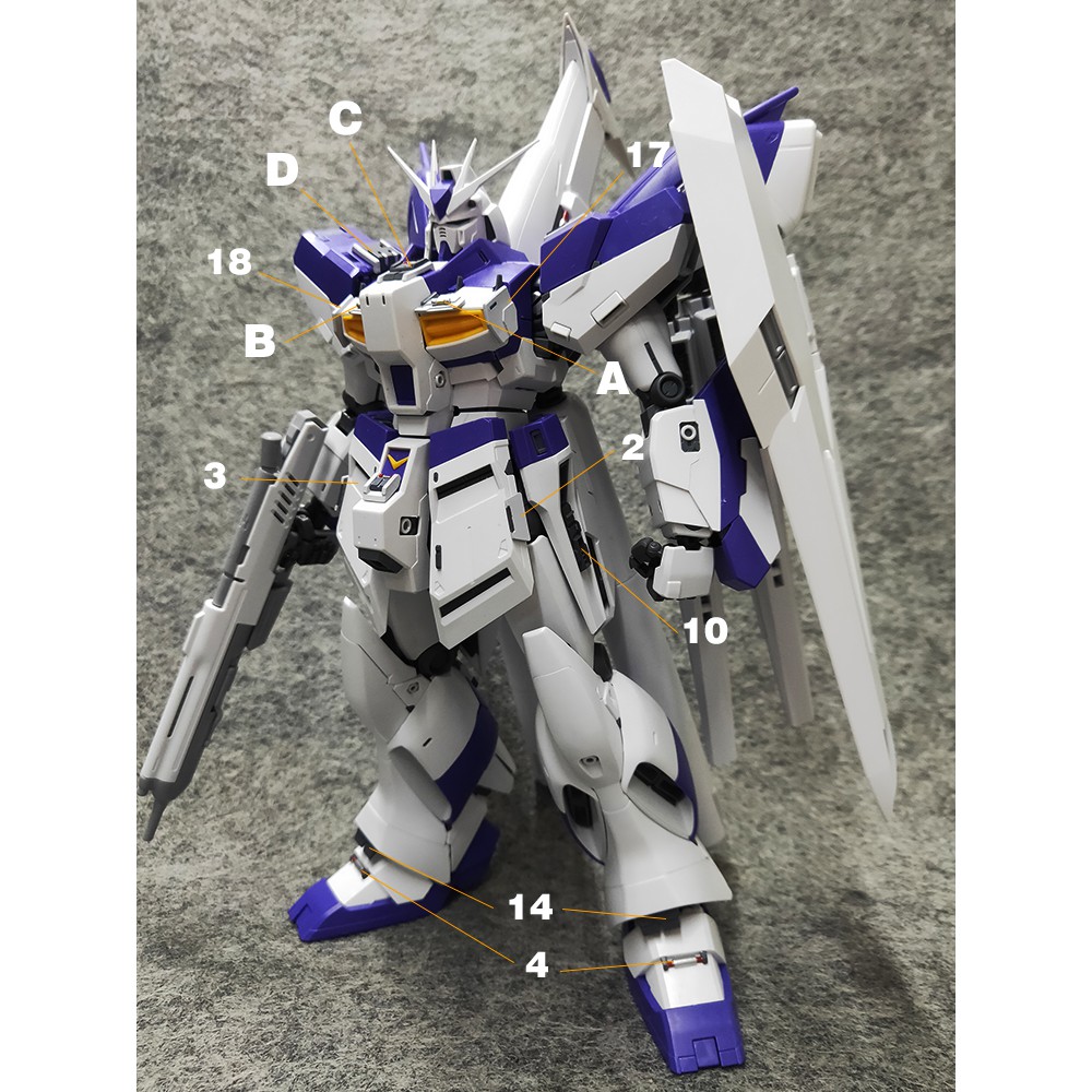 Phụ Tùng Nâng Cấp Anubis Gundam mg Rx-93-±2 Ka Nu Gp009