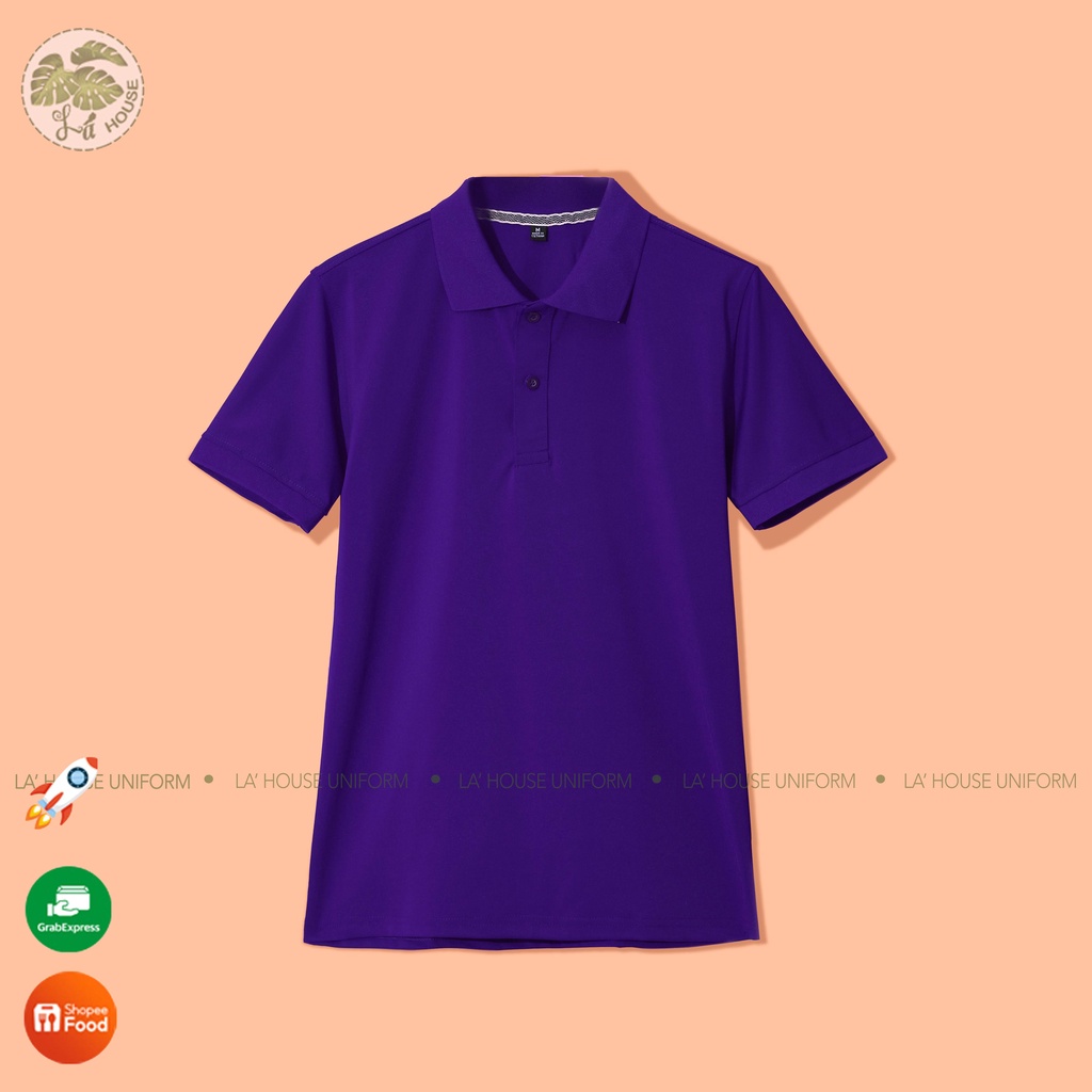 Áo thun polo TÍM HUẾ La' House Uniform