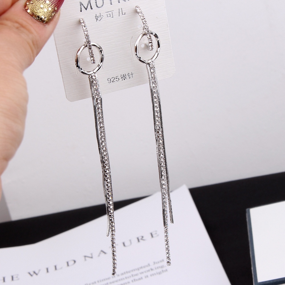 Khuyên tai dáng dài phong cách Hàn Quốc cá tính thời trang 925