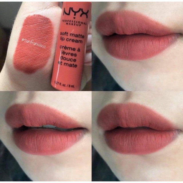 Son kem lì NYX Professional Makeup Soft Matte Lip Cream 8 mL - San Francisco