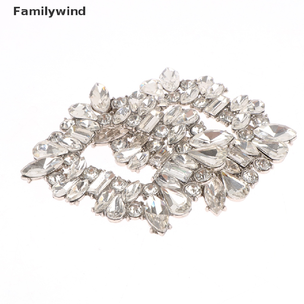 1 Kẹp Kim Loại Đính Đá Trang Trí Giày Cao Gót Cho Nữ