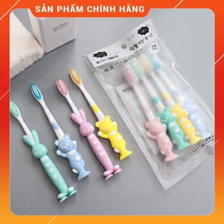 Set 4 bàn chải gấu, bàn chải đánh răng cho bé yêu