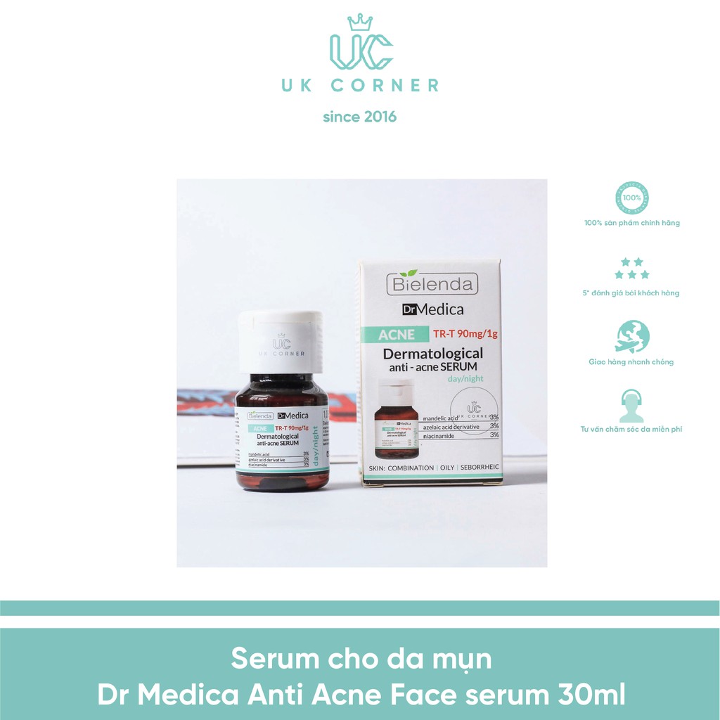 Serum cho da mụn Dr Medica Anti Acne Face serum 30ml