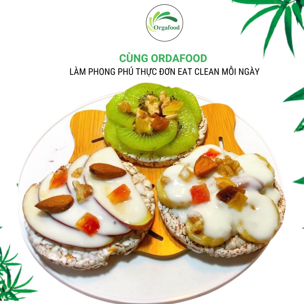 Bánh gạo lứt ăn kiêng Hello rice, bánh gạo lức nguyên hạt Orgafood Eat clean cho người ăn kiêng | WebRaoVat - webraovat.net.vn