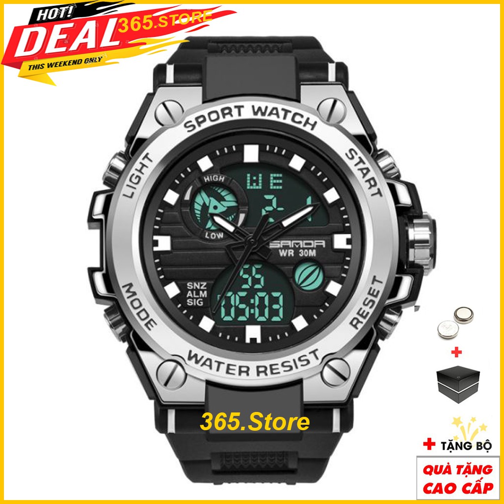 Đồng Hồ Thể Thao Nam SANDA , Đồng Hồ Thể Thao Chống Va Đập, Full Hộp, Pin -365.store
