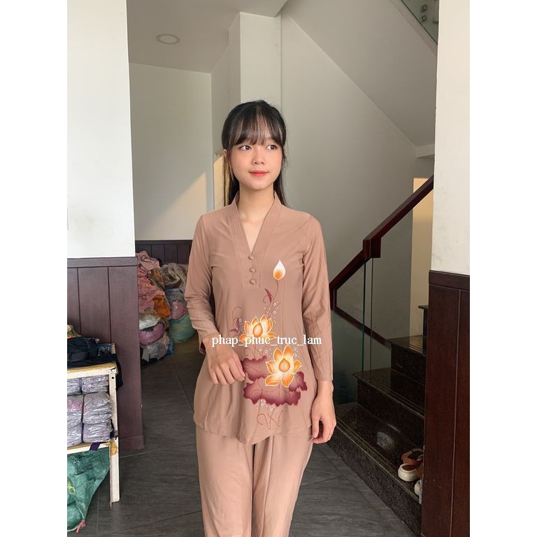 Đồ lam đi chùa, áo lam, áo phật tử - cách tân lỡ