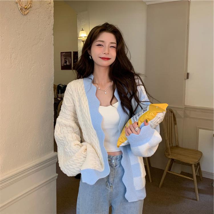 Hàng Sẵn_ Áo khoác len nữ khí chất váy hoa retro phong cách hàn