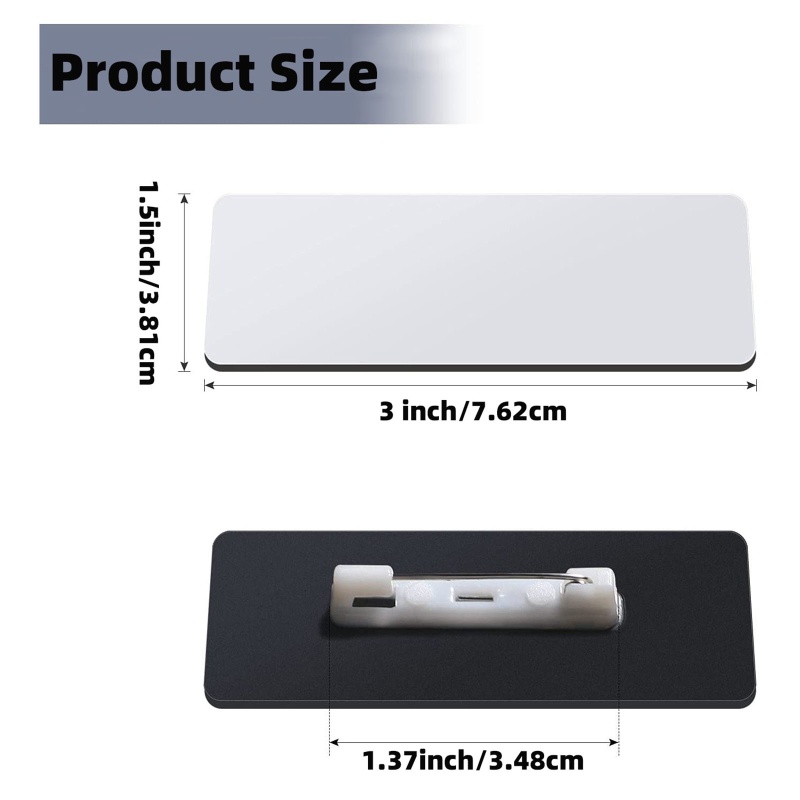 Bảng Tên Kèm Ghim Tùy Chỉnh Tiện Dụng Cho Trường Học / Văn Phòng