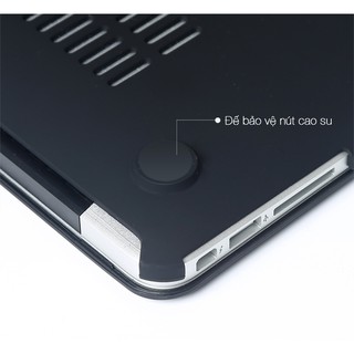 Case ,Ốp Mácbook Màu Đen Đủ Dòng (Tặng Kèm Nút Chống Bụi + Chống gãy đầu dây sạc )