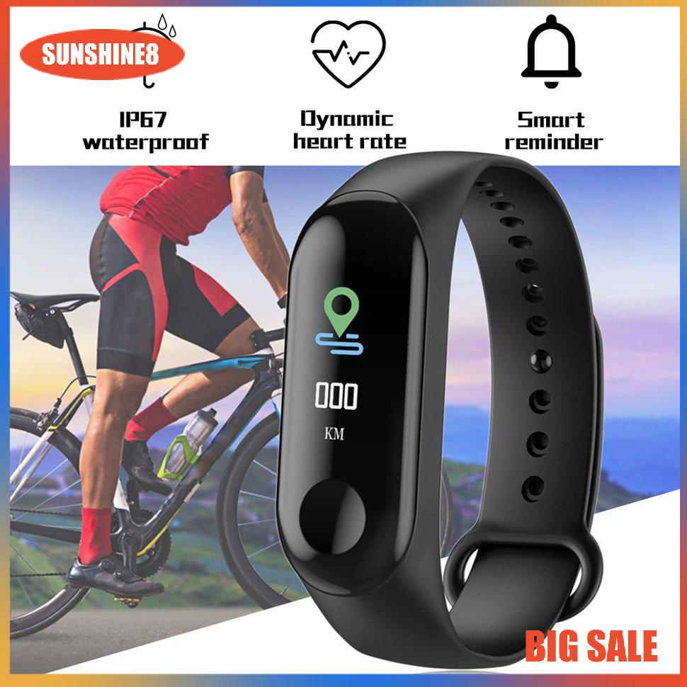 【SUN】Smart Band Watch Fitness Tracker Heart Rate Durable And Practical Watch