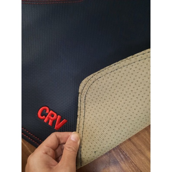 Thảm taplo xe Honda CRV 2013- 2014 2015 2016 2017 (2.0L và 2.4L) có hàng nhung và da carbon - 3 lớp chống trượt