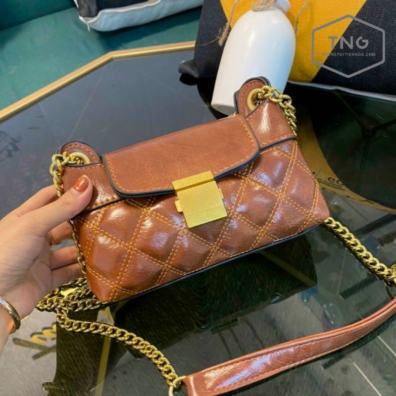 [Bán Sỉ] Túi Xách Nữ - Khóa Vuông - Size 21cm - Loại 1 - HÌNH THẬT - Túi Đeo Chéo