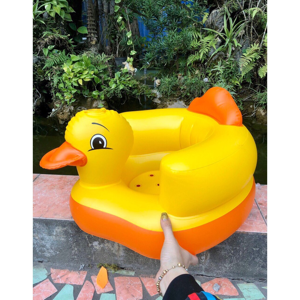 Ghế Tập Ngồi Cho Bé - Hình Con Vịt - Loại Siêu Dày