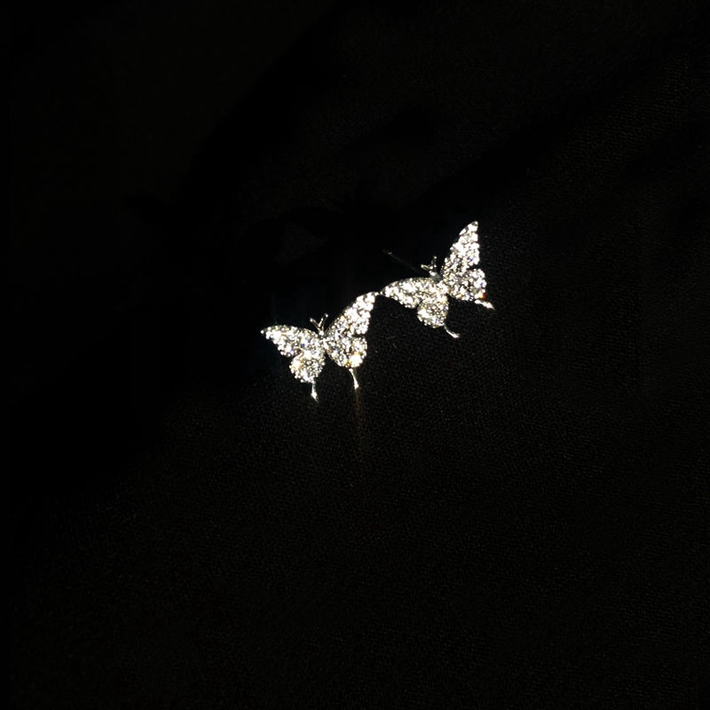 Bông Tai Hình Bướm Đơn Giản Phong Cách Retro