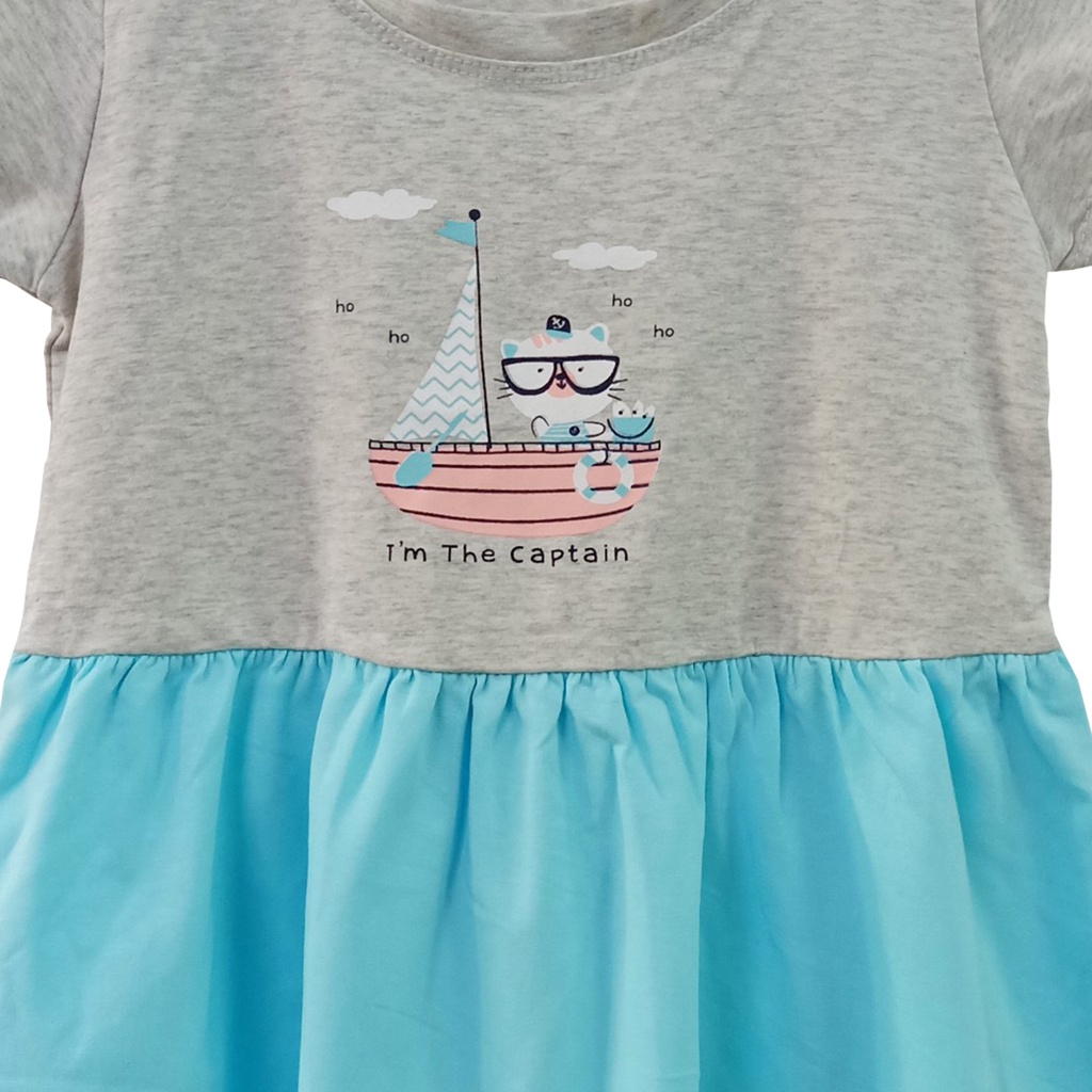 Đầm Thun Bé Gái Beesmart - I'm The Captain
