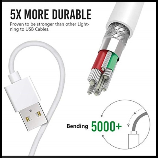 Dây Cáp Sạc Nhanh Usb 5A Tương Thích Với Iphone 13 12 11 Pro Max Xr x Xs 8 7 Plus Se