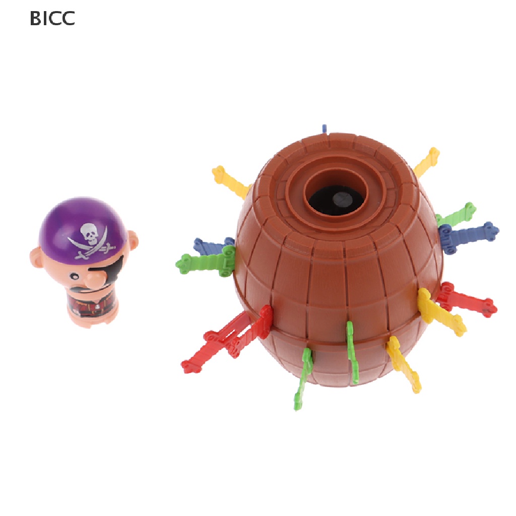 BI Lucky Stab Pirate Funny Tricky Barrel Moneybox Swords Toys Game Boy Girl CC