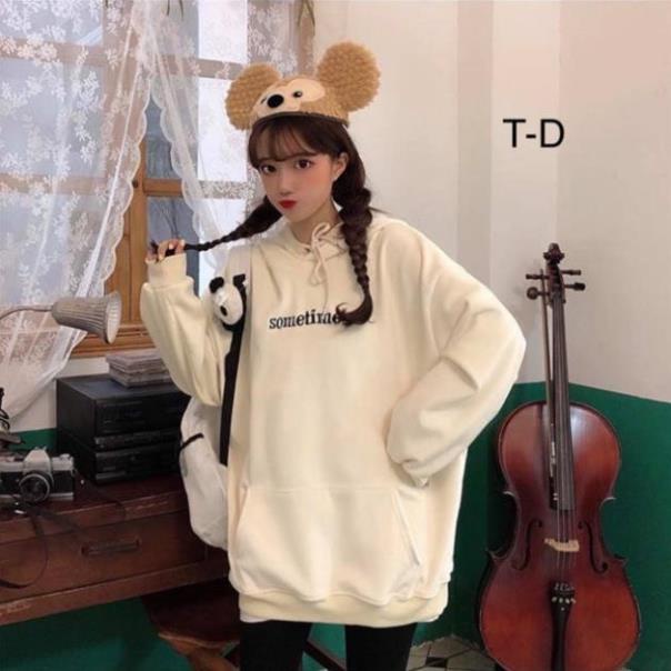 CHUYÊN SỈ Áo nỉ mũ sometime _Thu MT