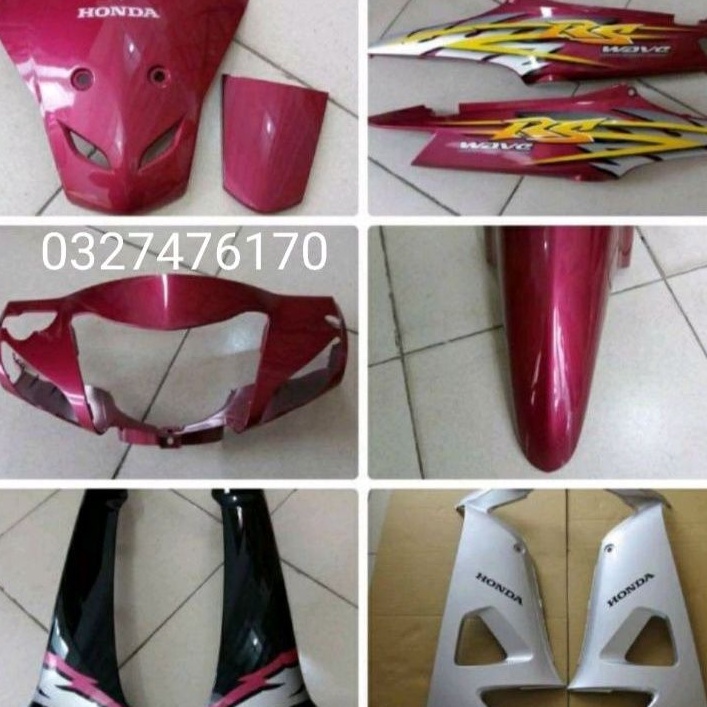 Bộ nhựa dàn áo xe WAVE RS màu hồng zin honda chính hãng