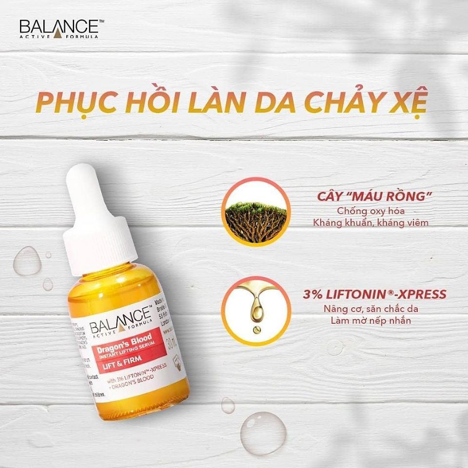Serum Nâng Cơ,Phục Hồi Da,Ngừa Lão Hóa Tinh Chất Cây Máu Rồng Balance Active Formula Dragon's Blood Instant Lifting 30ml | BigBuy360 - bigbuy360.vn