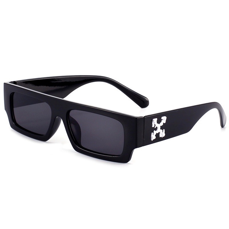 Kính râm gọng chữ nhật thời trang hip hop retro cá tính cho nữ