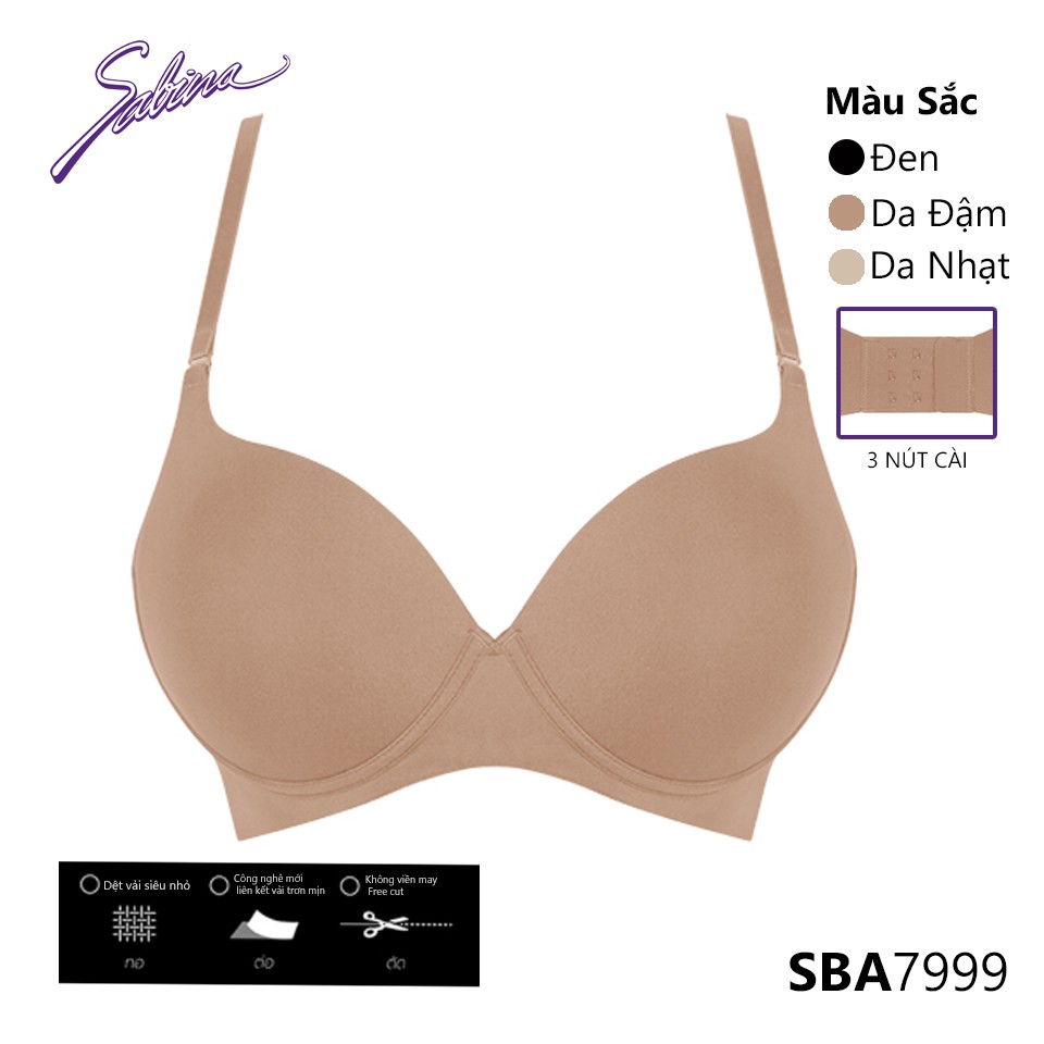 Áo Lót Mút Dày Siêu Nâng Ngực Gọng Silicone Không Gãy Bản Dây Không Viền May Doomm Doomm Wireless By Sabina SBA7999 | BigBuy360 - bigbuy360.vn