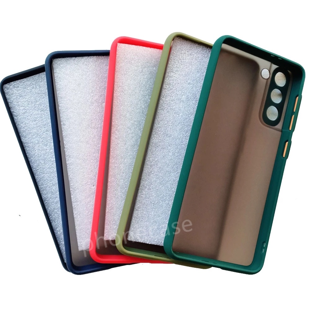 Phone case For Samsung Galazy S21 FE 5G Ultra Plus + Matte Translucent Casing skin feel Silicone Cover with Lens camera protection