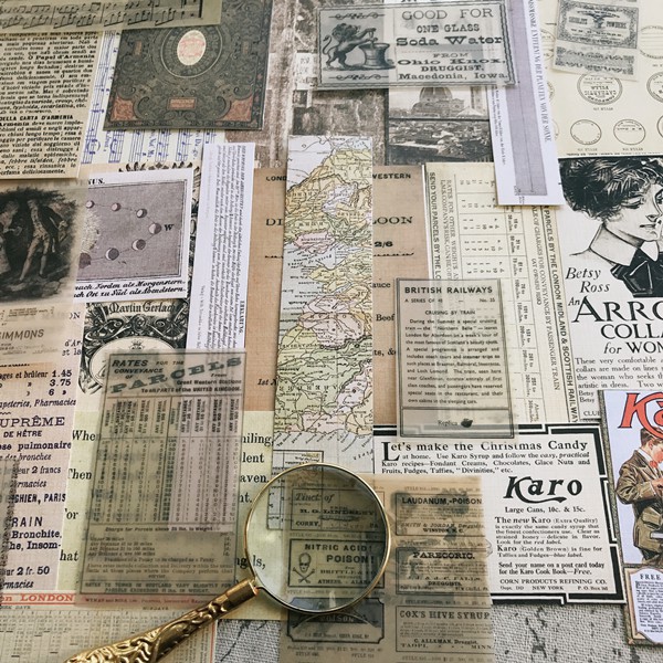 Junk Journal - Bộ sưu tập vật liệu trang trí