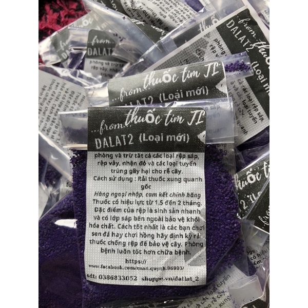 THUỐC TÍM TRỪ NẤM RỆP THÁI LAN , chuyên dùng cho sen đá , xương rồng
