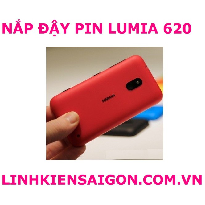 NẮP ĐẬY PIN LUMIA 620 MÀU ĐỎ | BigBuy360 - bigbuy360.vn