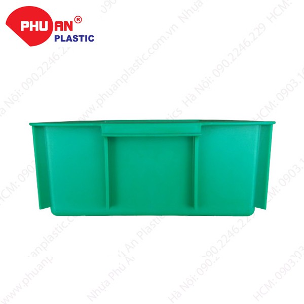 Thùng nhựa đặc YM003 KT  445 x 305 x 125 mm (giao màu ngẫu nhiên)